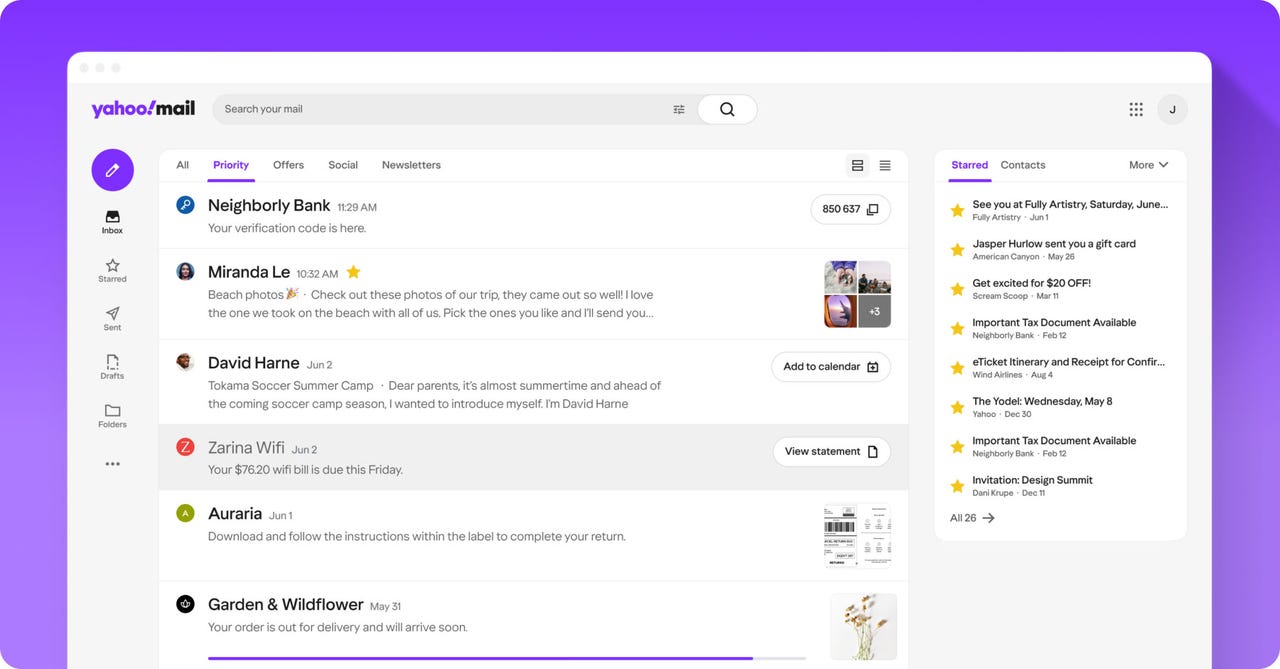 新 Yahoo Mail 外观