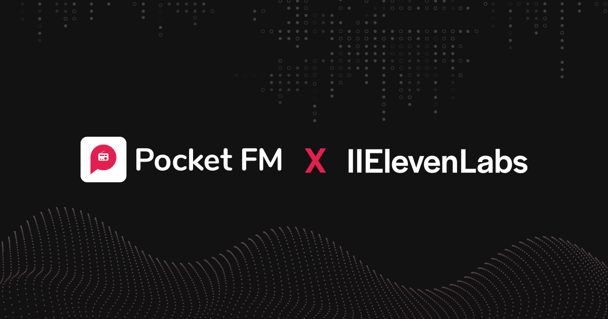 Pocket FM 和 ElevenLabs 标志