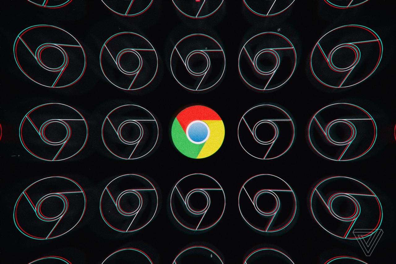 Chrome 标志的库存图像