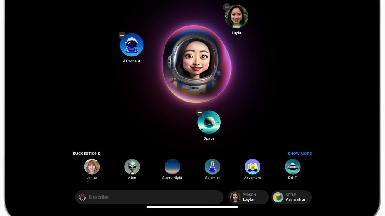 Apple 的新 AI 驱动的 Image Playground 工具