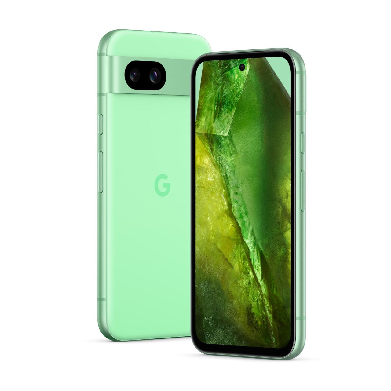 Image 9: google pixel 8a aloe，前后视图