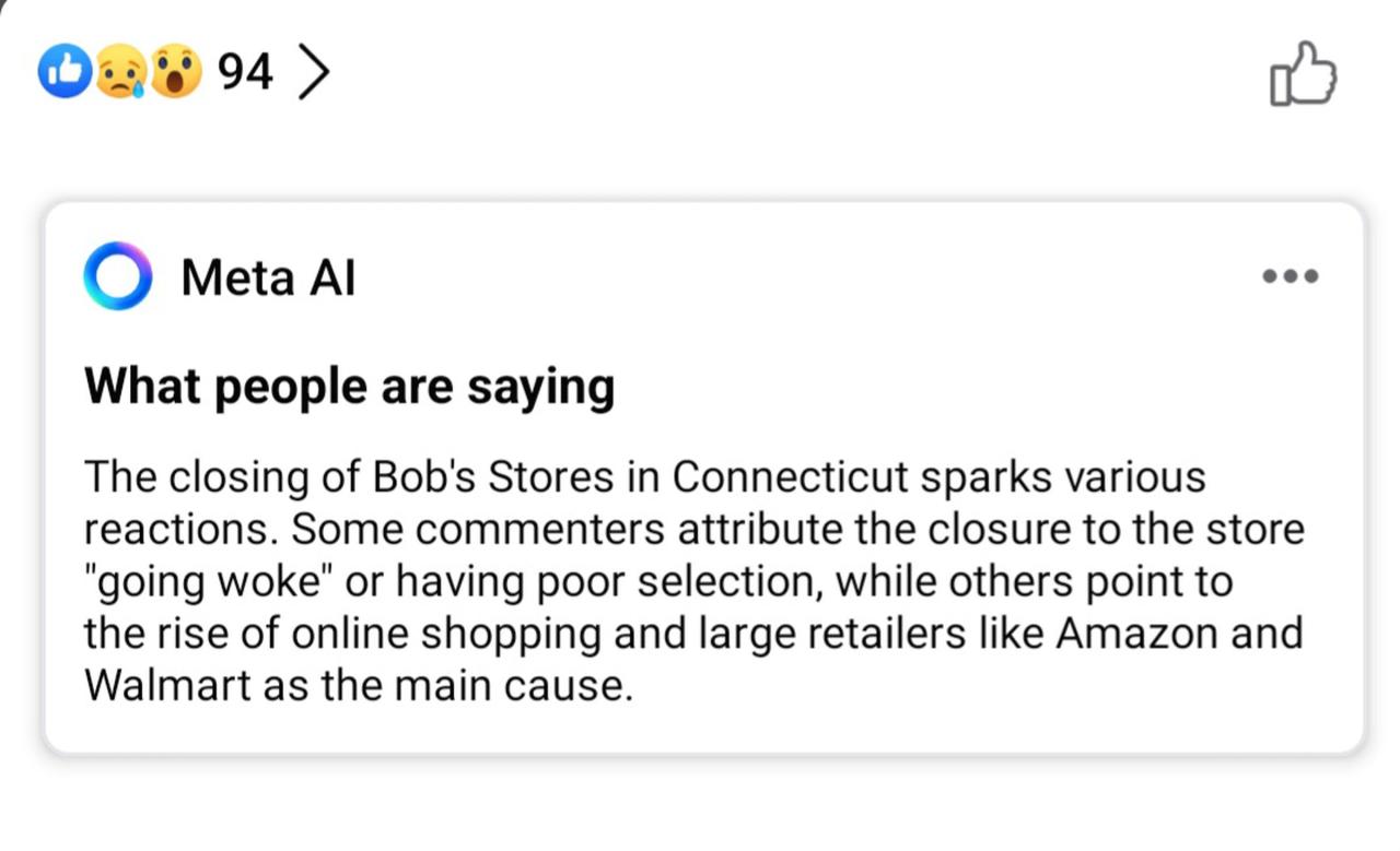 Meta 的 AI 在 Facebook 评论区插入摘要引发关注 Meta 的 AI 在 Facebook 评论区插入摘要引发关注