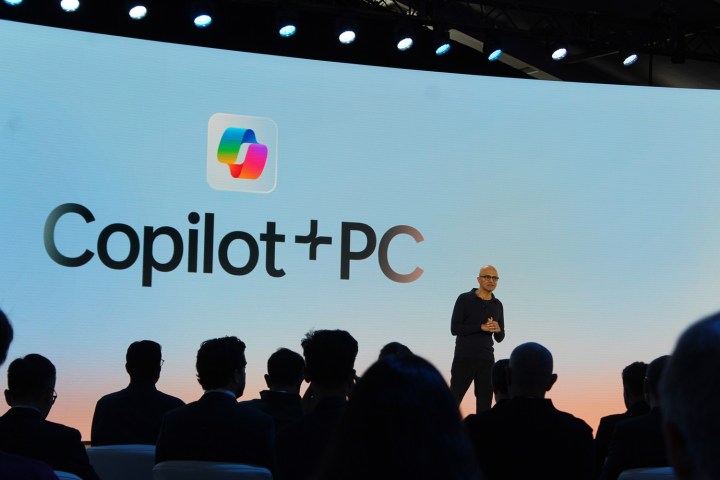 Image 1: Microsoft's CEO introducing Copilot+.