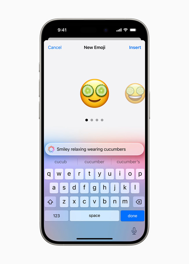 你将能够使用 AI 创建名为 Genmoji 的自定义表情符号
