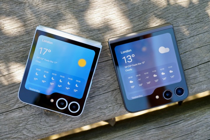三星 Galaxy Z Flip 6 和 Galaxy Z Flip 5 的天气应用