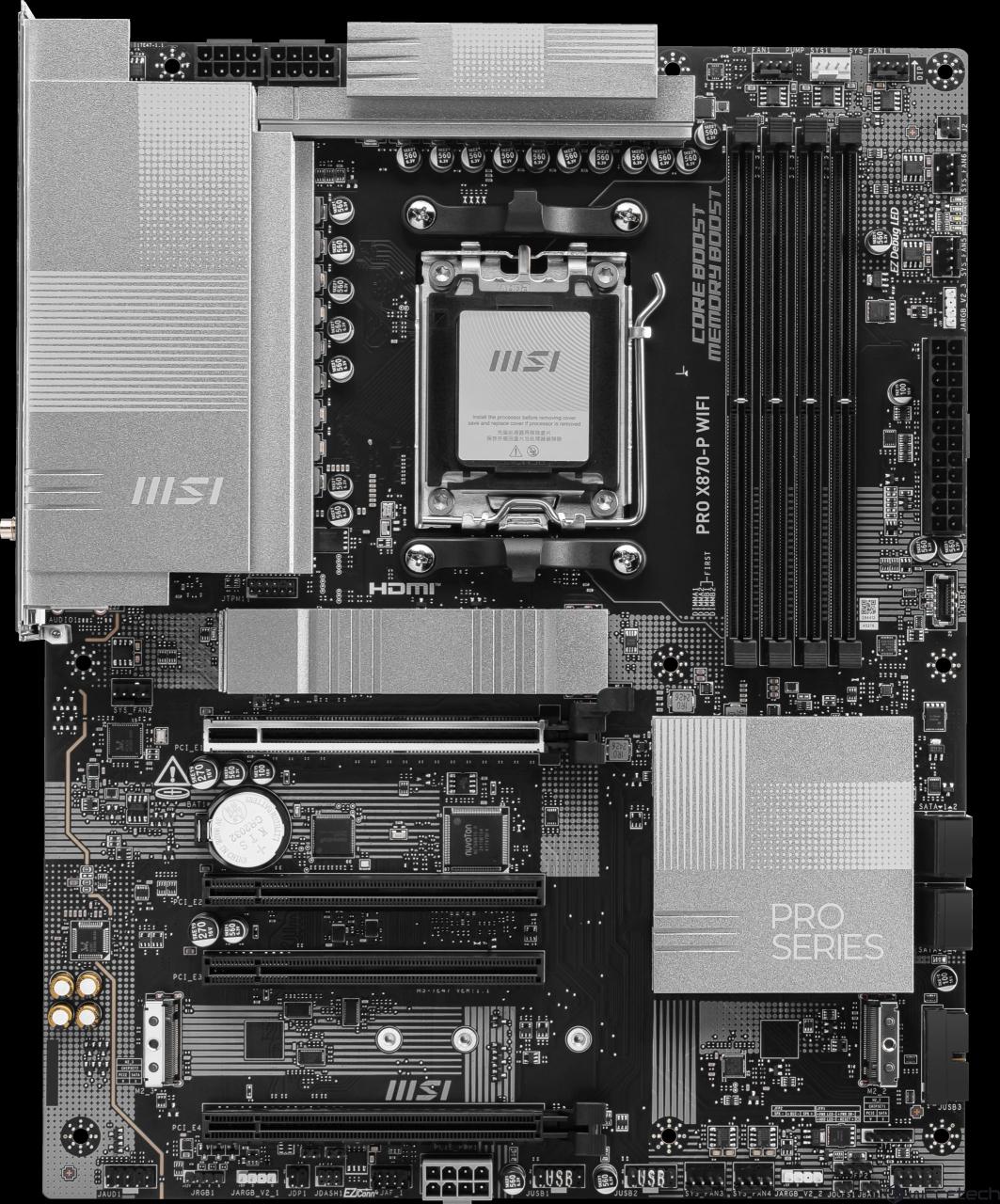 MSI X870E 主板 8 针电源连接器