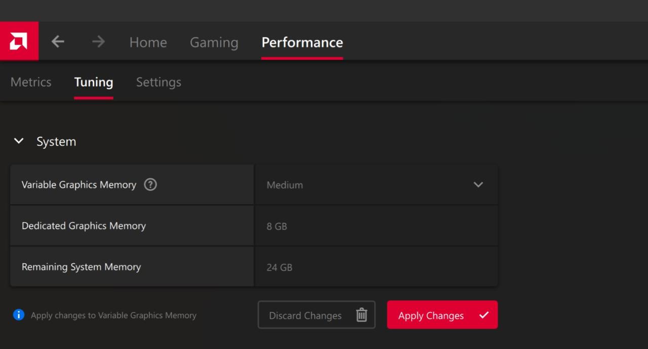 AMD Ryzen AI 300 AFMF 2 Fluid Motion Frames 2 VGM Variable Graphics Memory Support