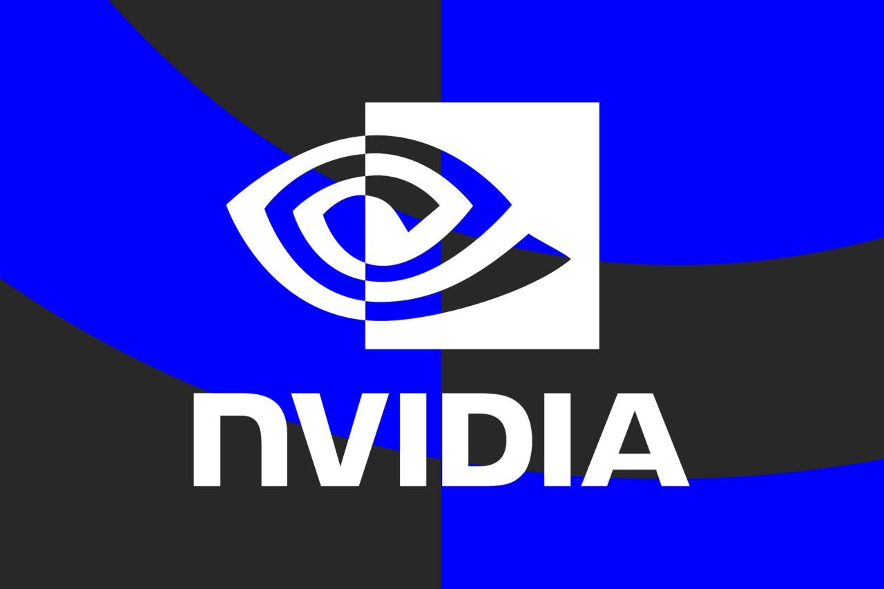 Nvidia 标志的矢量拼贴