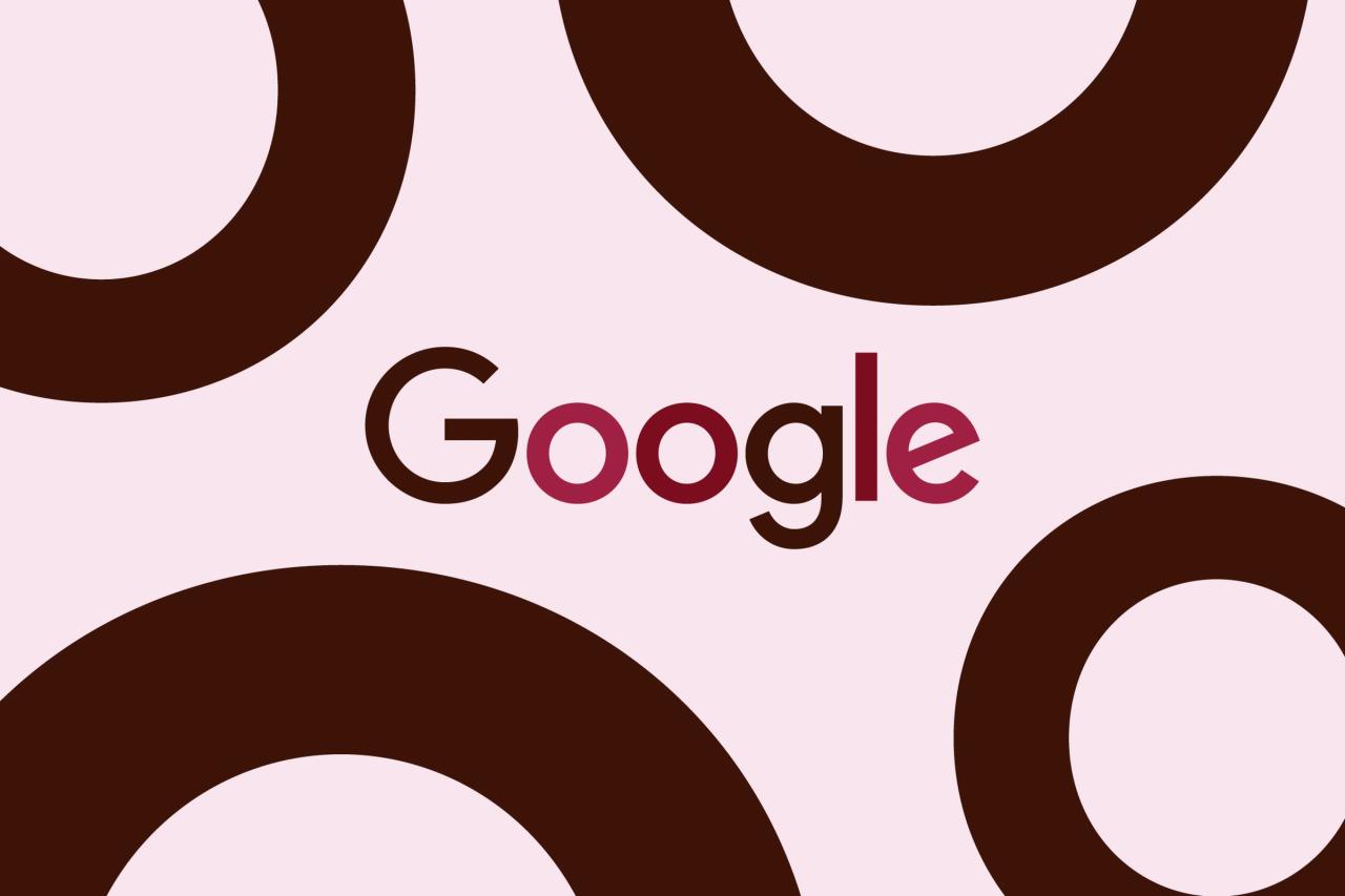 Google 标志和黑色漩涡