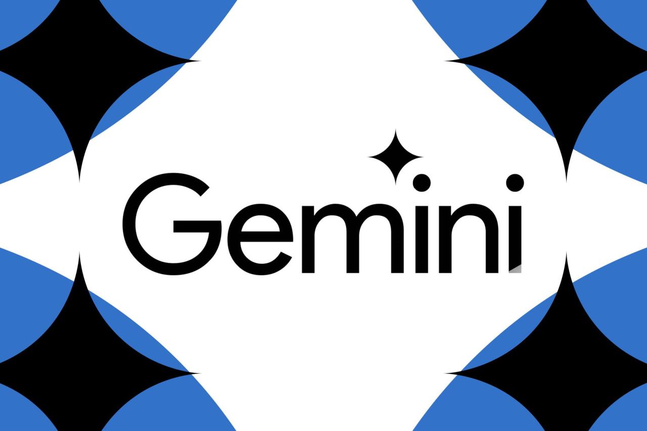 Google Gemini 标志的矢量插图