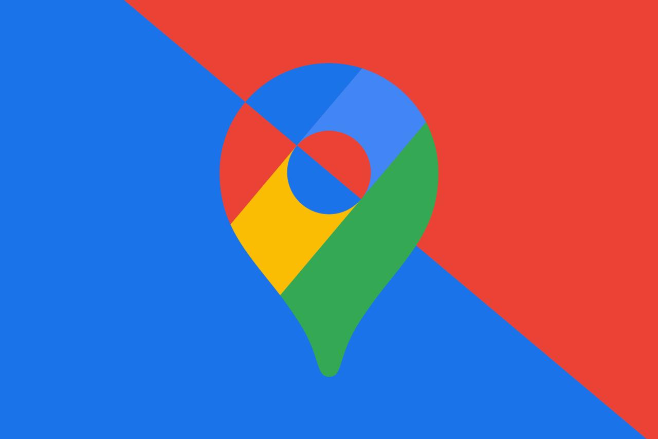 Google Maps 标志的矢量插图