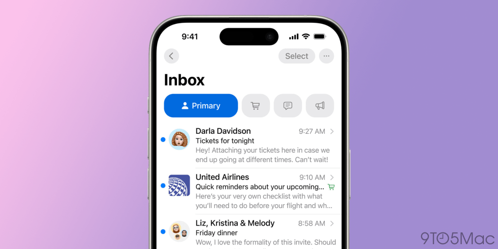 iOS 18 Mail App