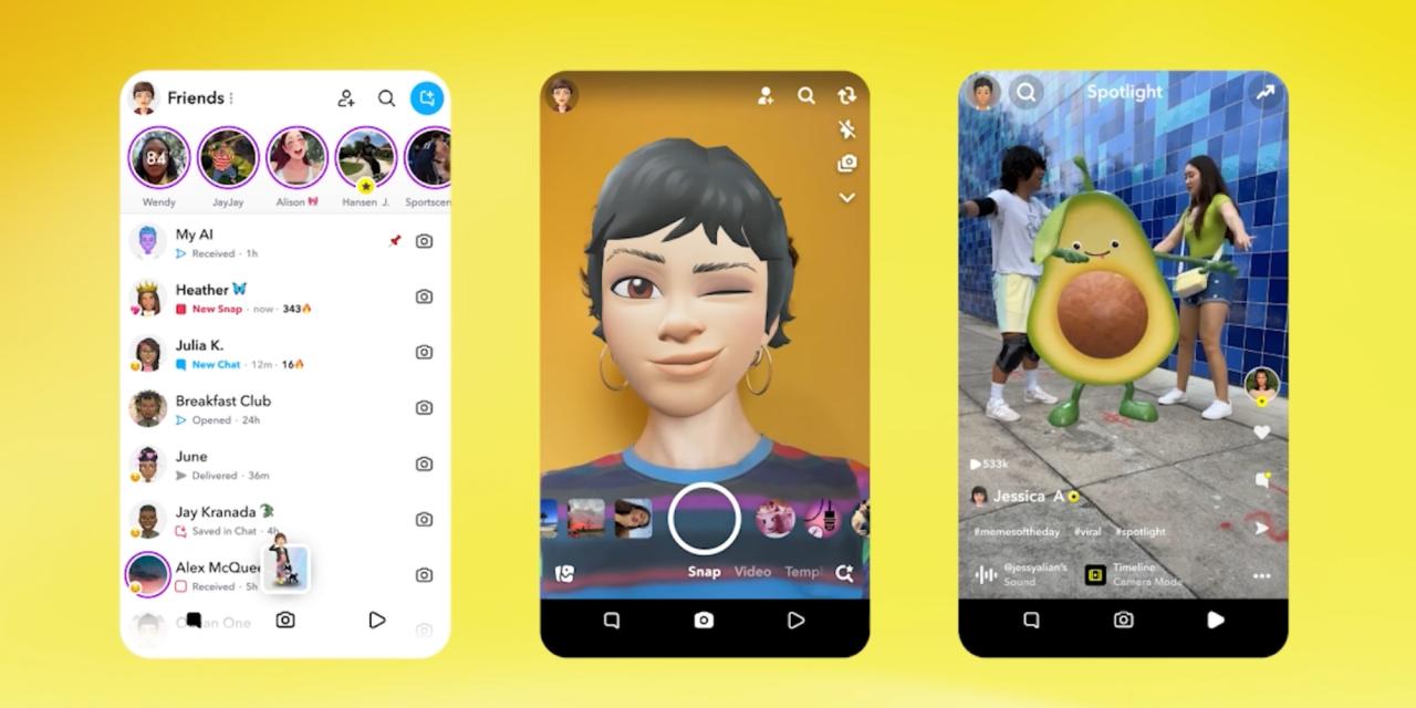Snapchat 重新设计