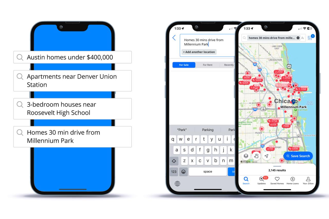 Zillow 新 AI 搜索功能展示