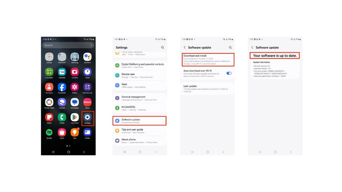 图片 2：更新 Android 软件步骤示例