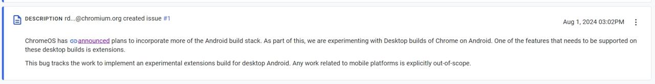 Google 正在为 Android 开发支持扩展的新版 Chrome Google 正在为 Android 开发支持扩展的新版 Chrome