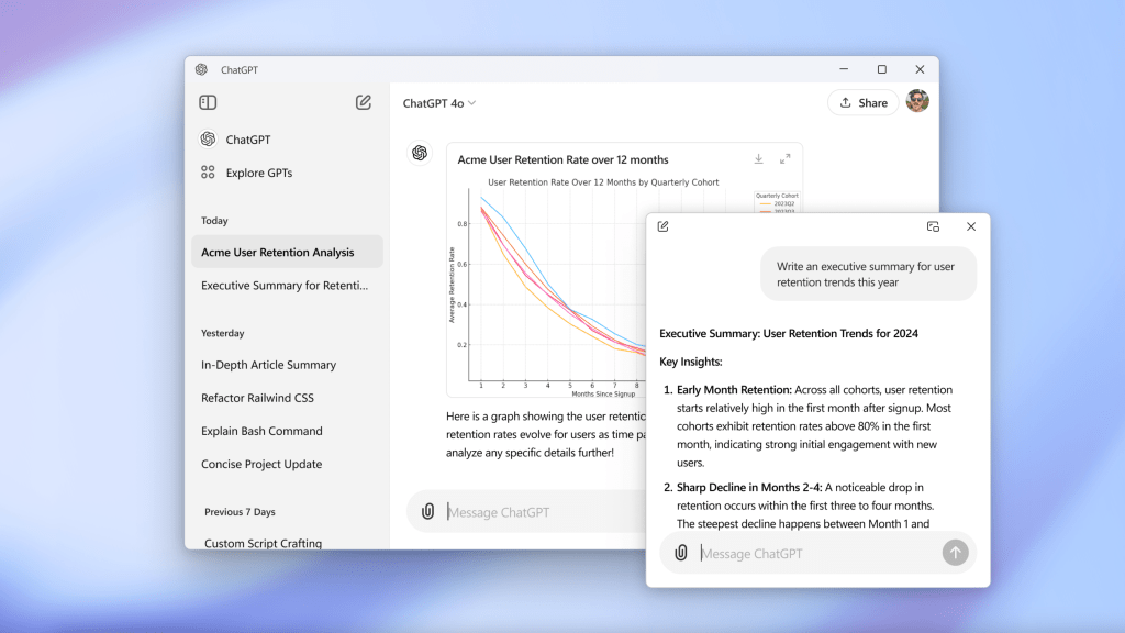ChatGPT 正式登陆 Windows 平台