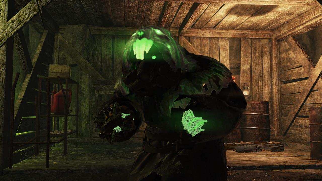 Fallout 76 的 Gleaming Depths 突袭中的 Stalker Boss。