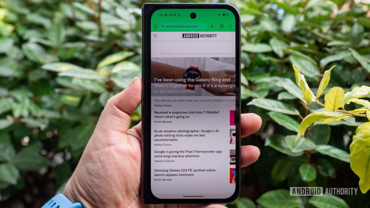 图片 1：Google Pixel 9 Pro Fold Chrome Android Authority 2