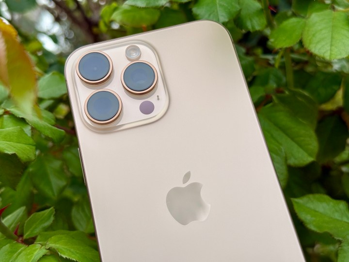 iPhone 16 Pro Max 沙漠钛金属色。