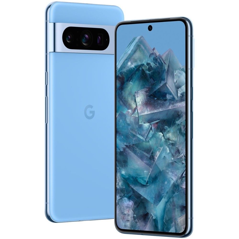 图片 2：Google Pixel 8 Pro 在 Bay，前后视图