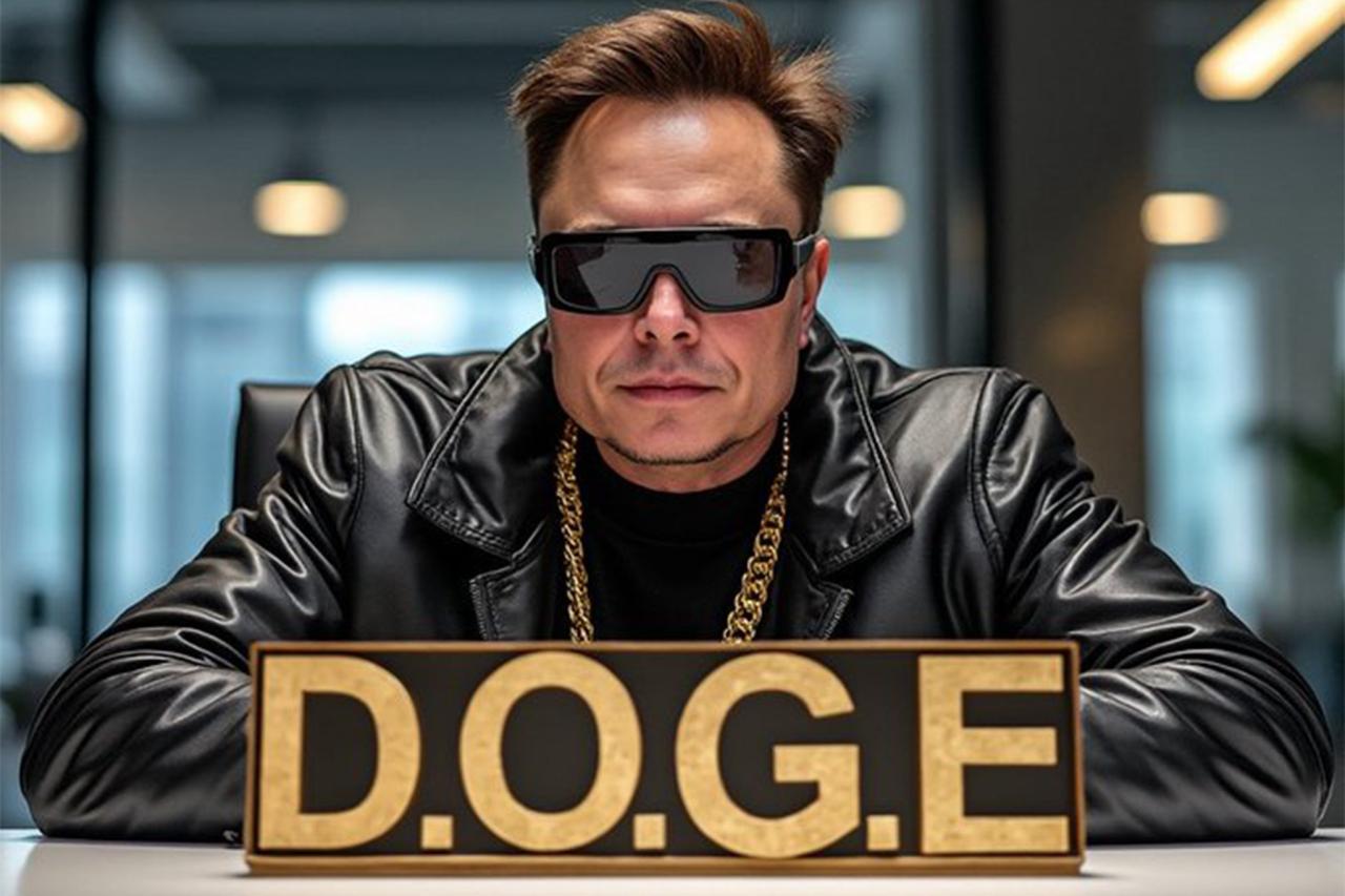 图片 2：埃隆·马斯克被任命为特朗普的 DOGE 领导后分享的 AI 图片