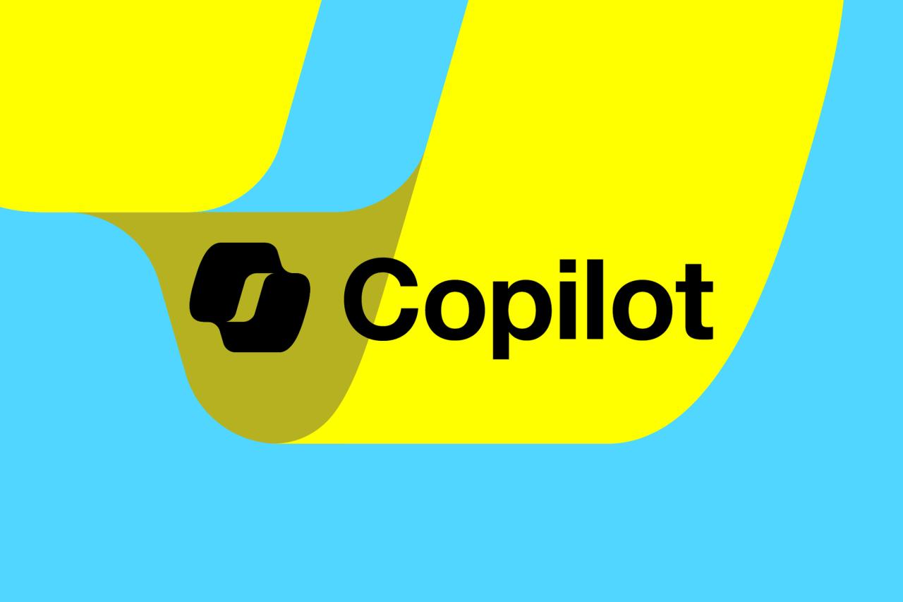 微软 Copilot 标志的矢量插图