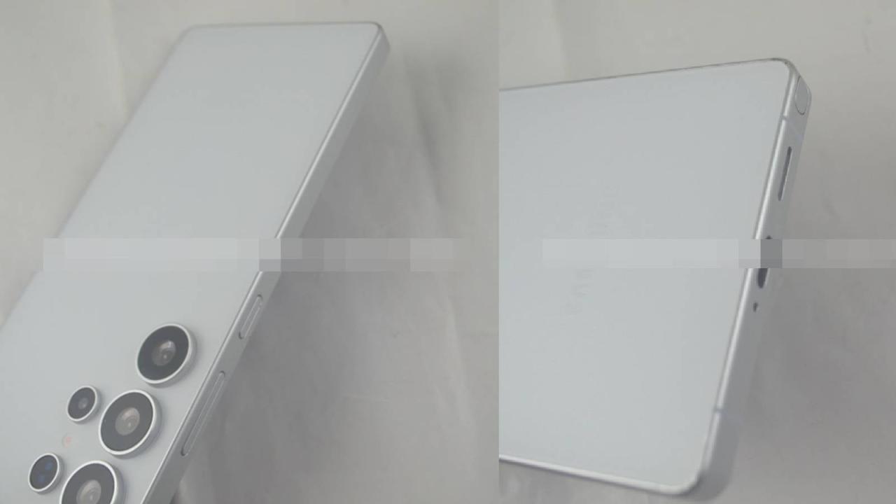 Galaxy S25 Ultra 设计细节曝光:曲面边缘与平坦侧轨 Galaxy S25 Ultra 设计细节曝光:曲面边缘与平坦侧轨