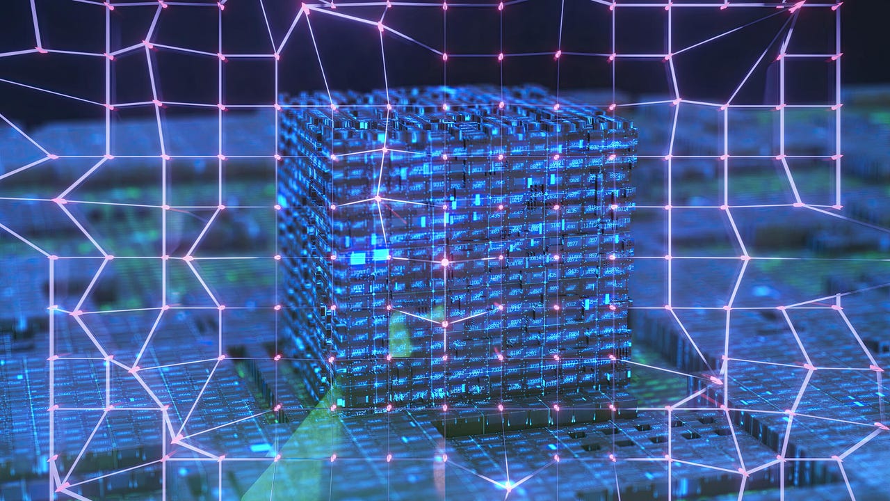 Cubes in network grid