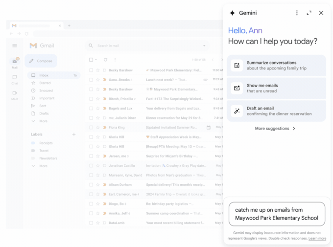 Gemini 在 Gmail 中