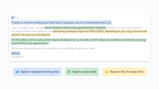 Gmail 个性化智能回复