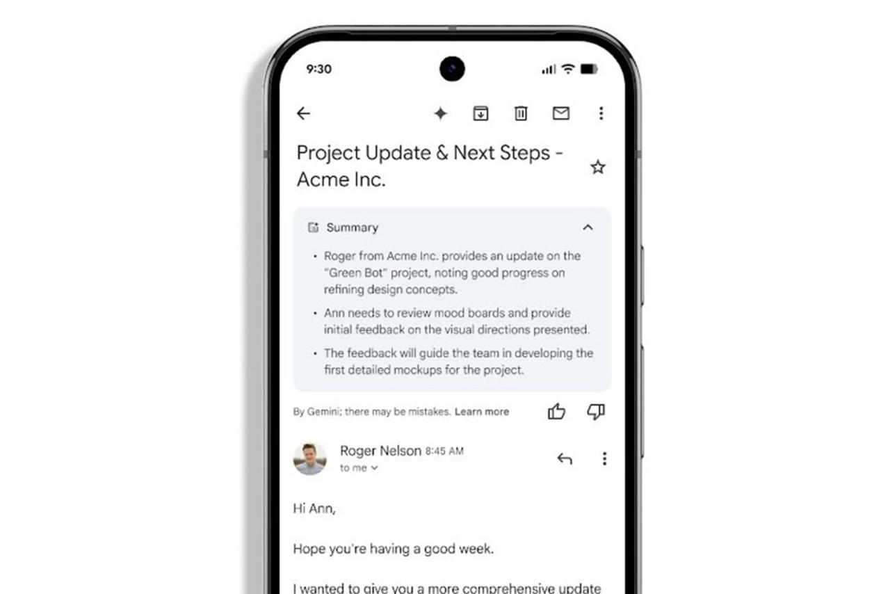 Gmail AI 自动摘要功能上线，邮件处理更高效