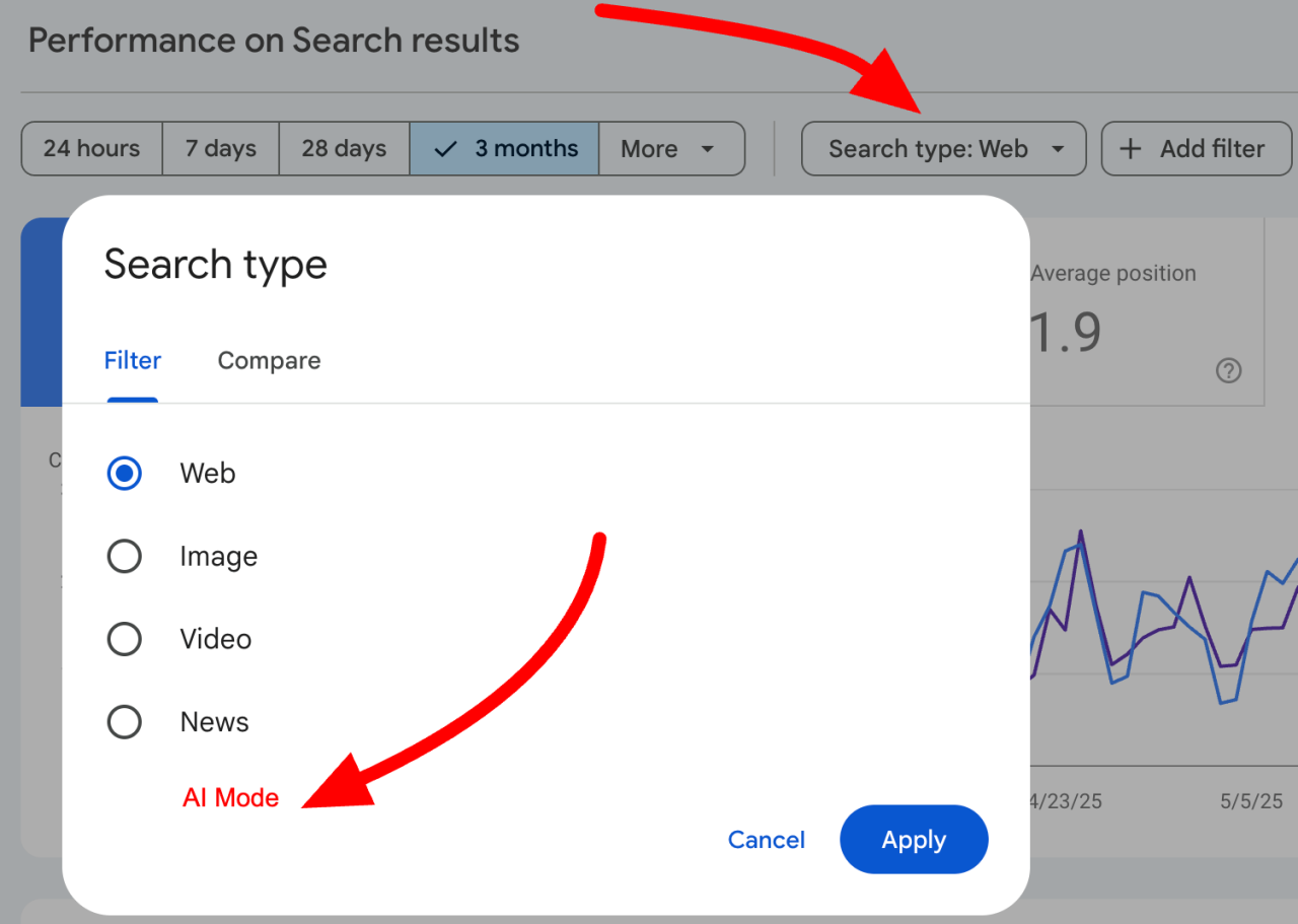 Google AI Mode Search Console