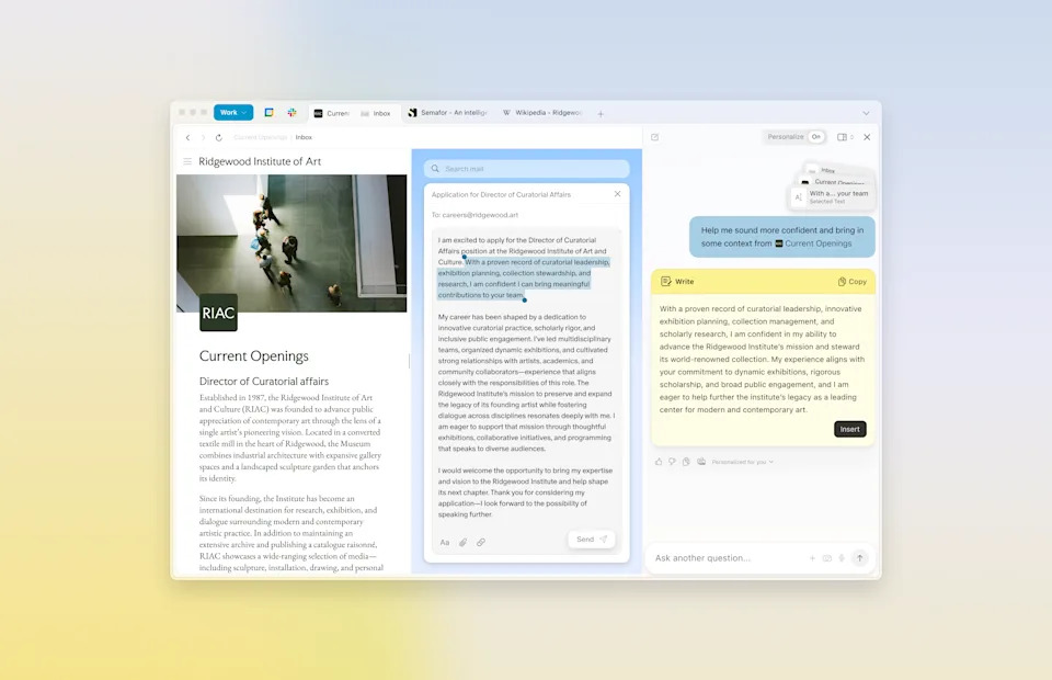 The Browser Company 推出全新 AI 浏览器 Dia,开启私人测试 The Browser Company 推出全新 AI 浏览器 Dia,开启私人测试