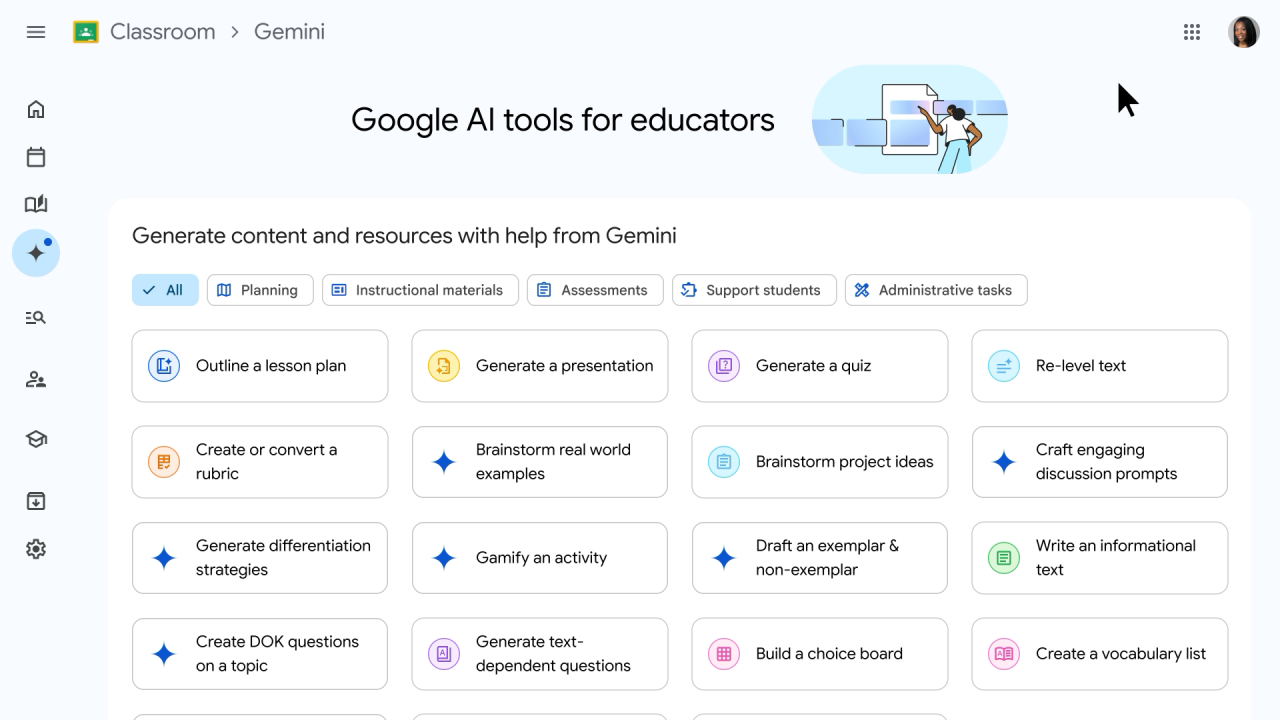 Google 推出 Classroom 新功能，Gemini AI 助力教育创新