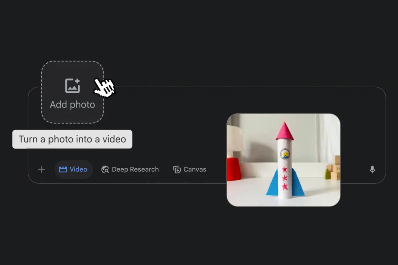 Google Gemini AI 新功能：静态照片秒变动态视频