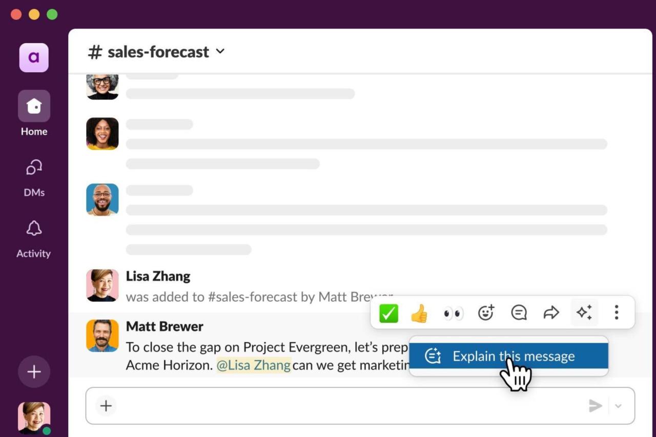 Slack AI 新功能：职场术语解释与智能写作助手
