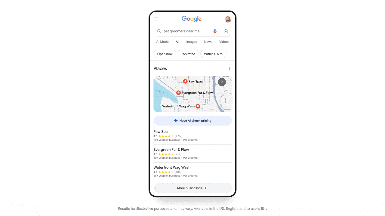 Google AI 代拨电话功能