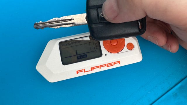 Testing a car key fobs