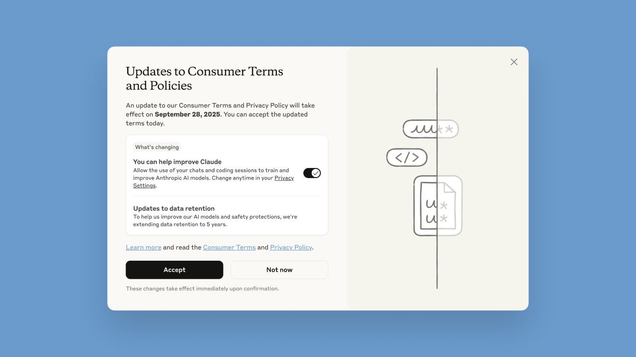 Anthropic 用户数据训练 AI 模型,如何自主选择退出? Anthropic 用户数据训练 AI 模型,如何自主选择退出?