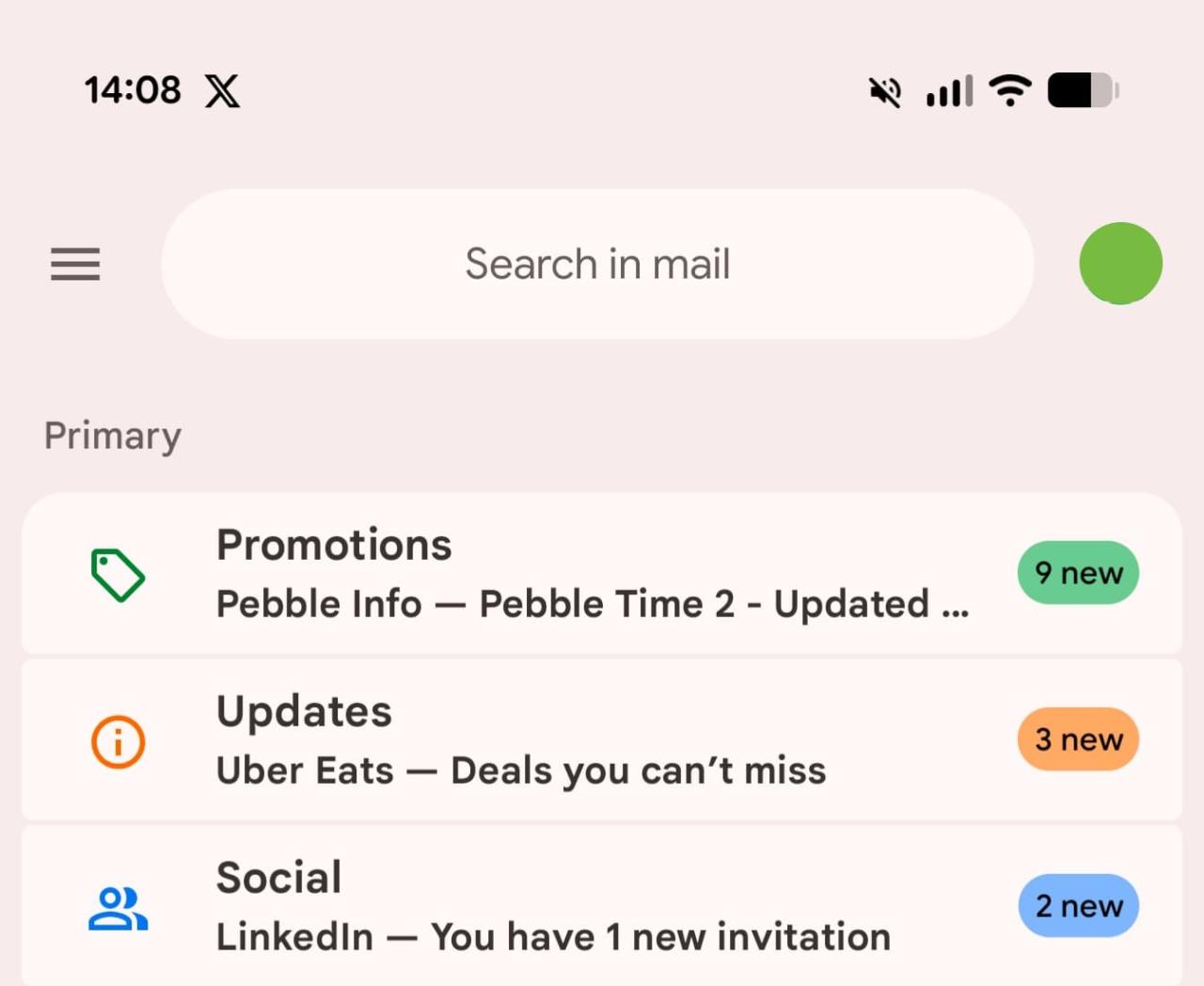 Gmail Material 3 Expressive