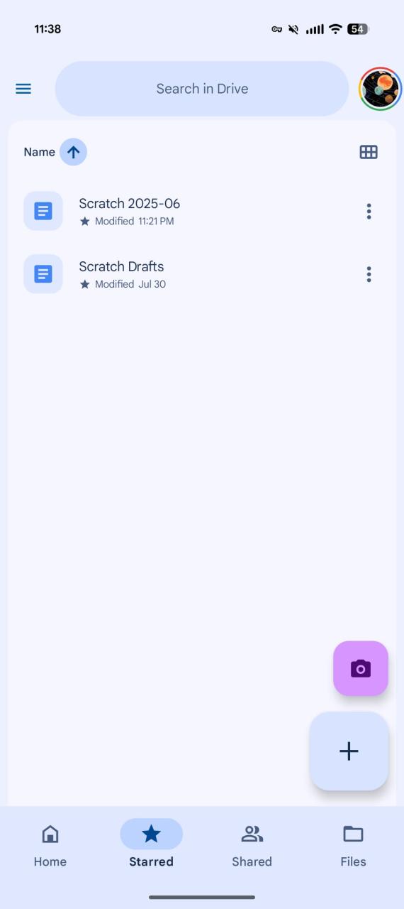 Google Drive Material 3 Expressive