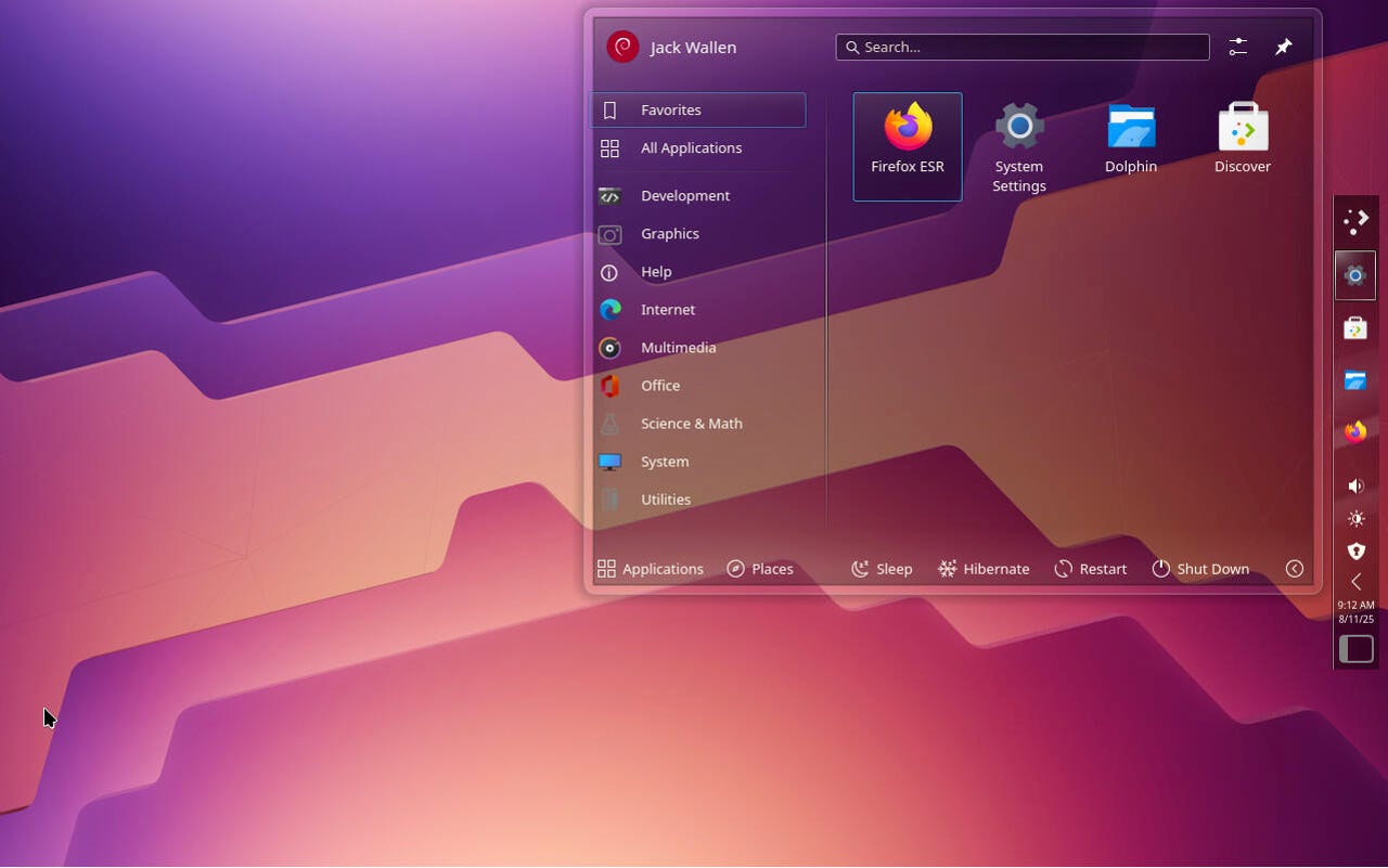 自定义的 KDE Plasma 桌面
