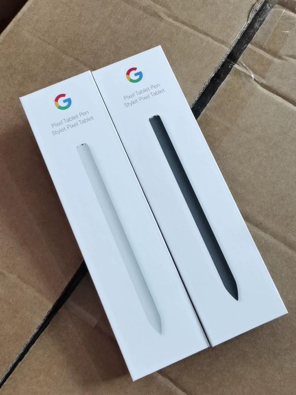 未发布的 Pixel Tablet Pen 包装盒正面