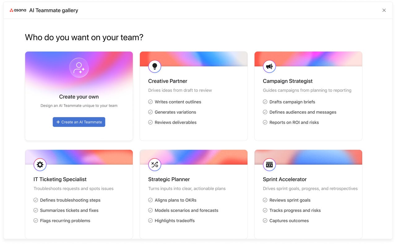 Asana 推出全新 AI 队友:协作与风险管理的完美平衡 Asana 推出全新 AI 队友:协作与风险管理的完美平衡