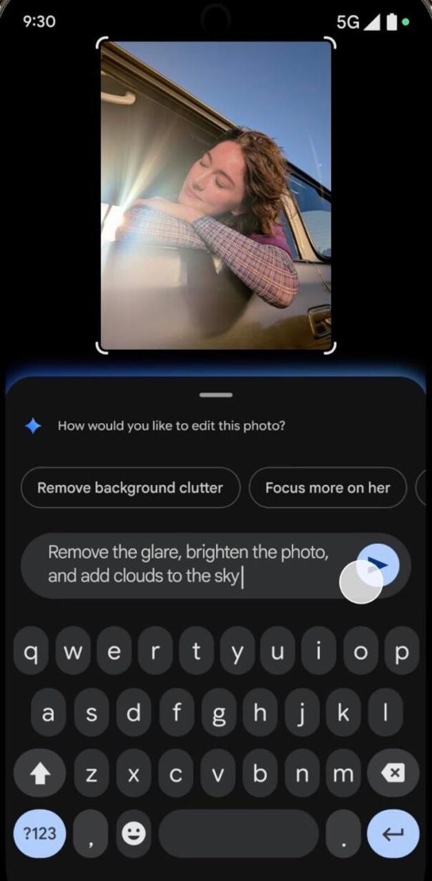 Google Photos 中的对话式编辑