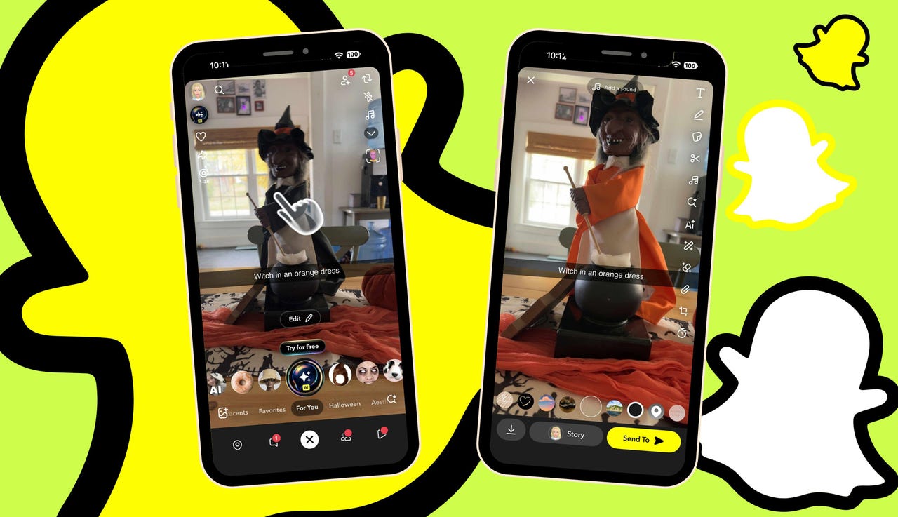 Snapchat AI 图像生成镜头