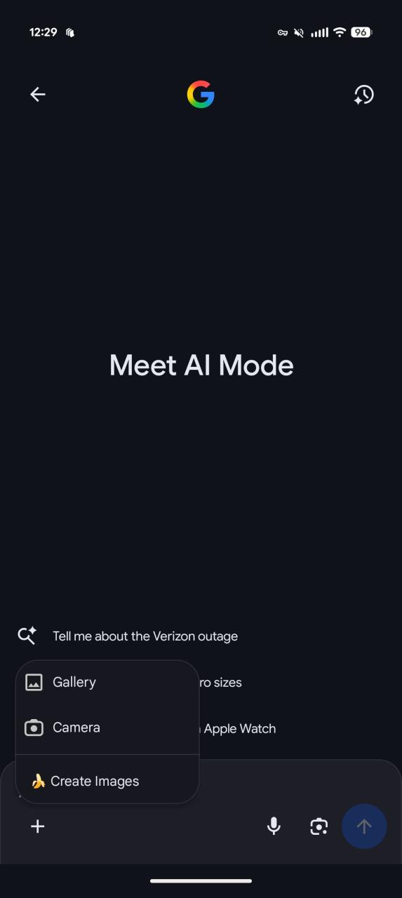 Google AI Mode Nano Banana