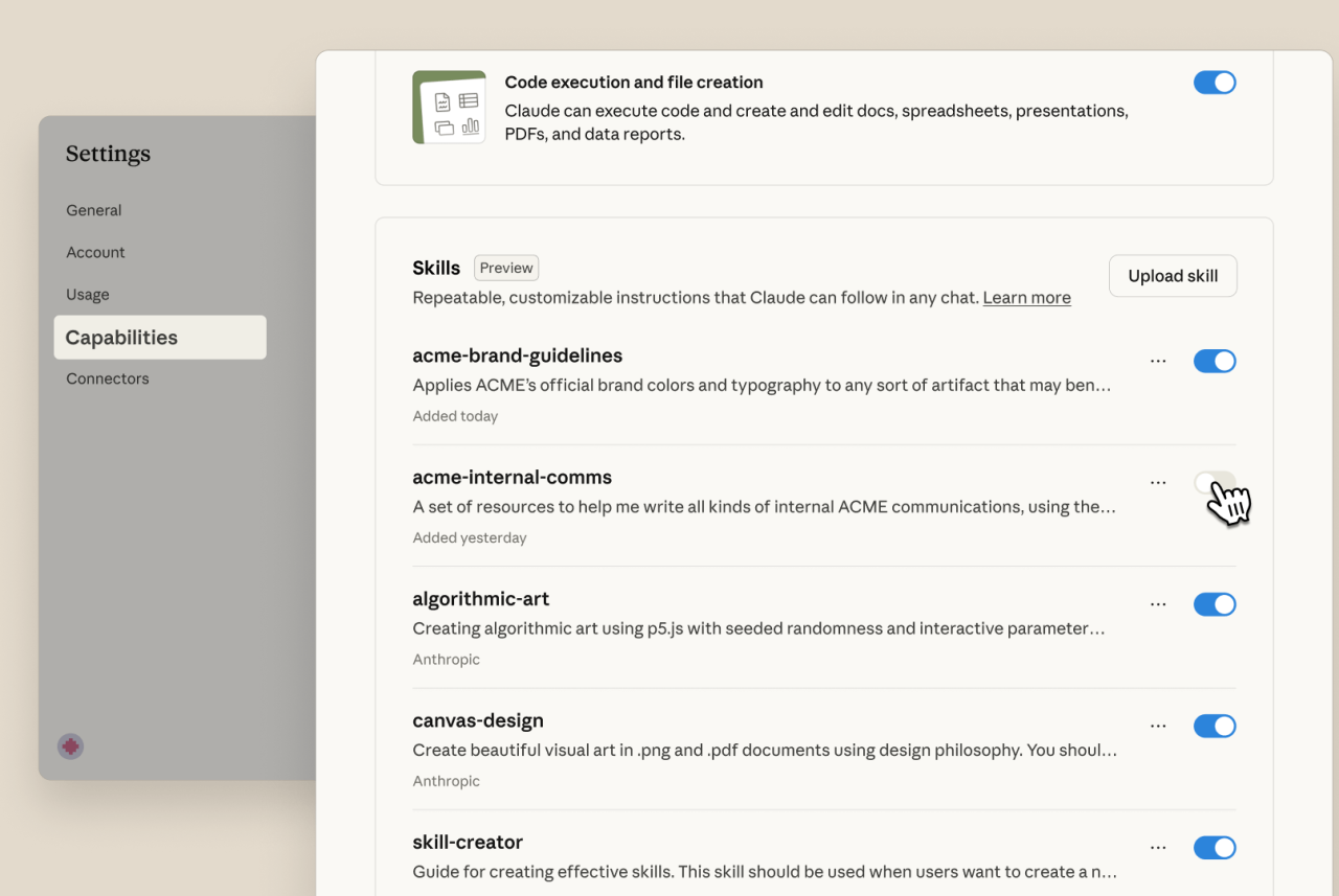 Anthropic 推出 Claude 技能功能,提升 AI 实用性与效率 Anthropic 推出 Claude 技能功能,提升 AI 实用性与效率