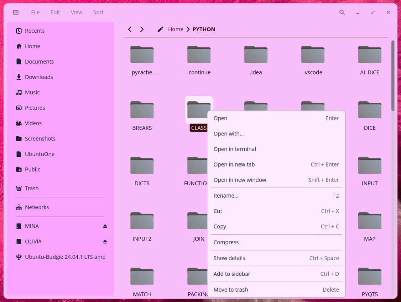 COSMIC File Manager
